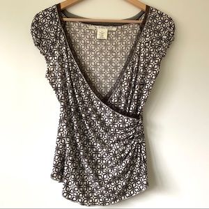 Max Studio Faux Wrap Top Women’s XS